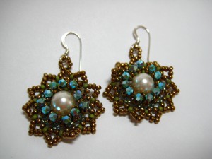 Crystal Medallion Earrings